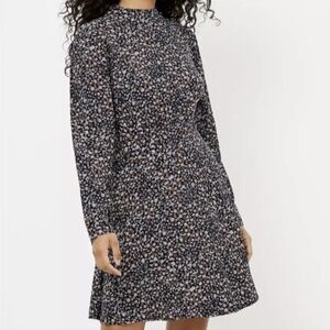 LOFT High Neck Floral Dress